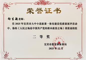 2025年宜宾市大中小思政课一体化建设优质课展评活动二等奖