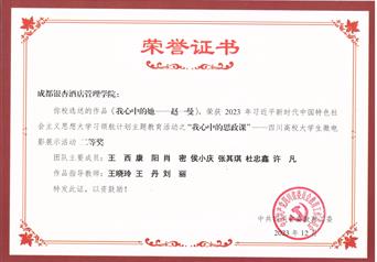 2023年四川高校大学生微电影展示活动二等奖