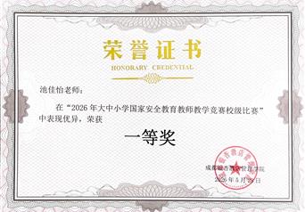 2026年大中小学国家安全教育教师教学竞赛校级比赛一等奖
